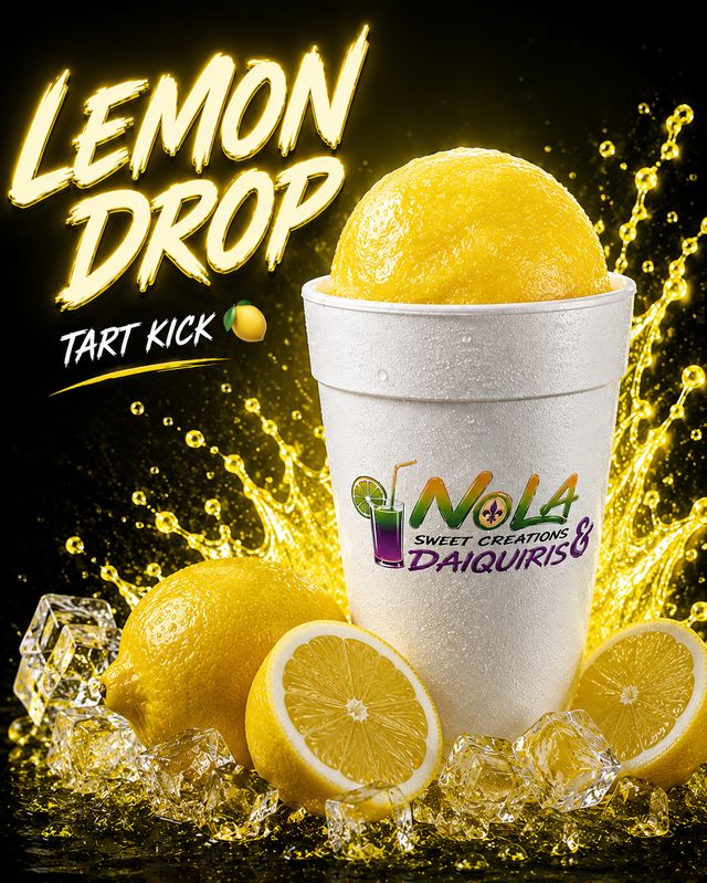 Lemon Drop boozy water ice — tart kick